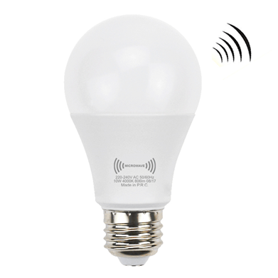 A60 motion microwave sensor led bulb